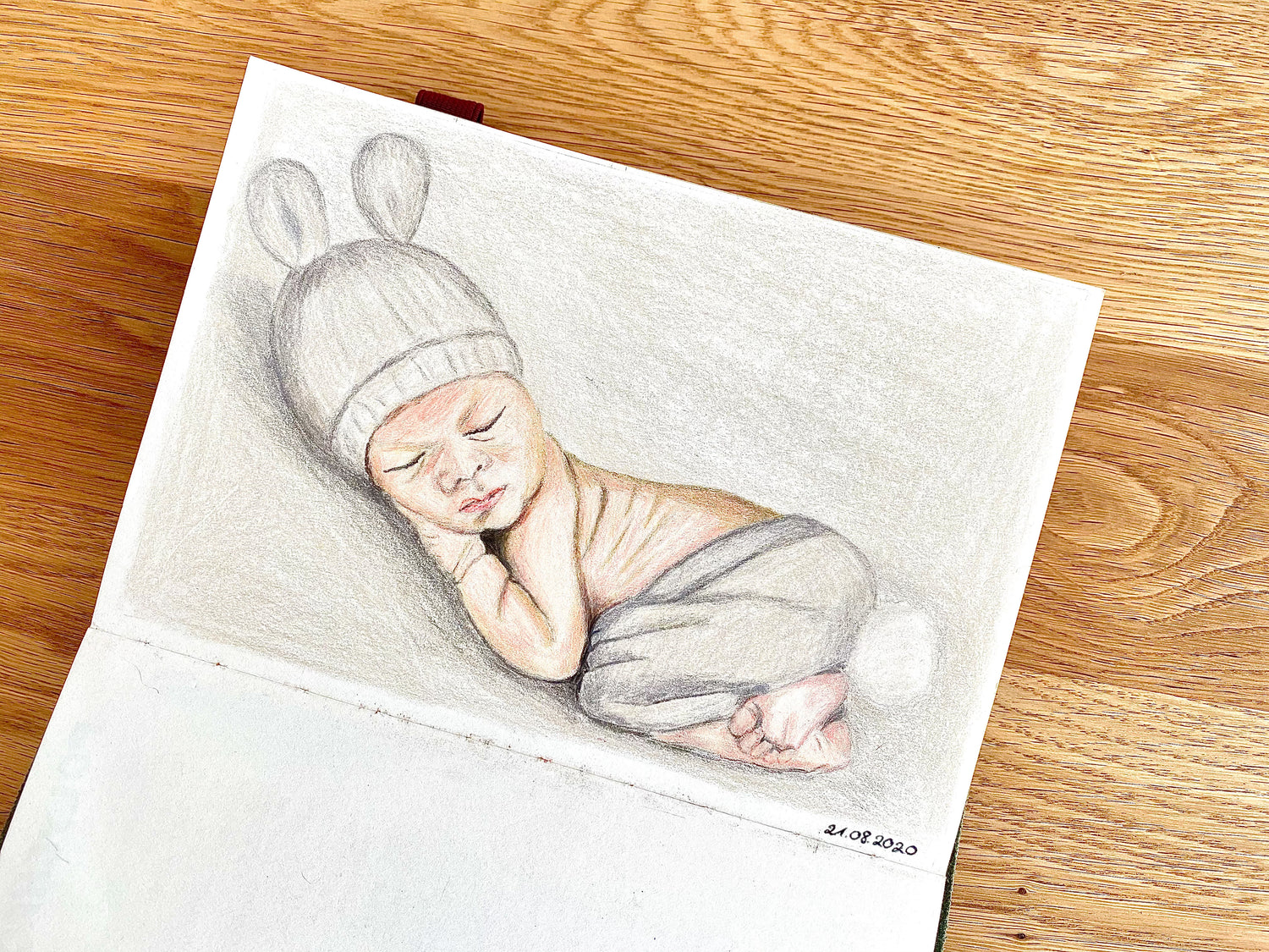 Buntstifte Zeichnung Baby