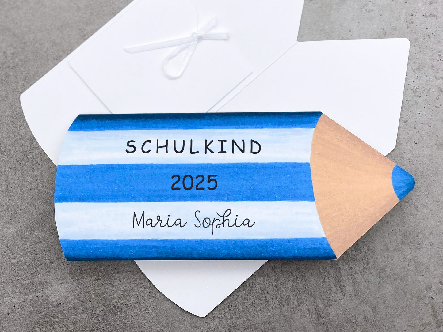 Karte zur Einschulung Stift