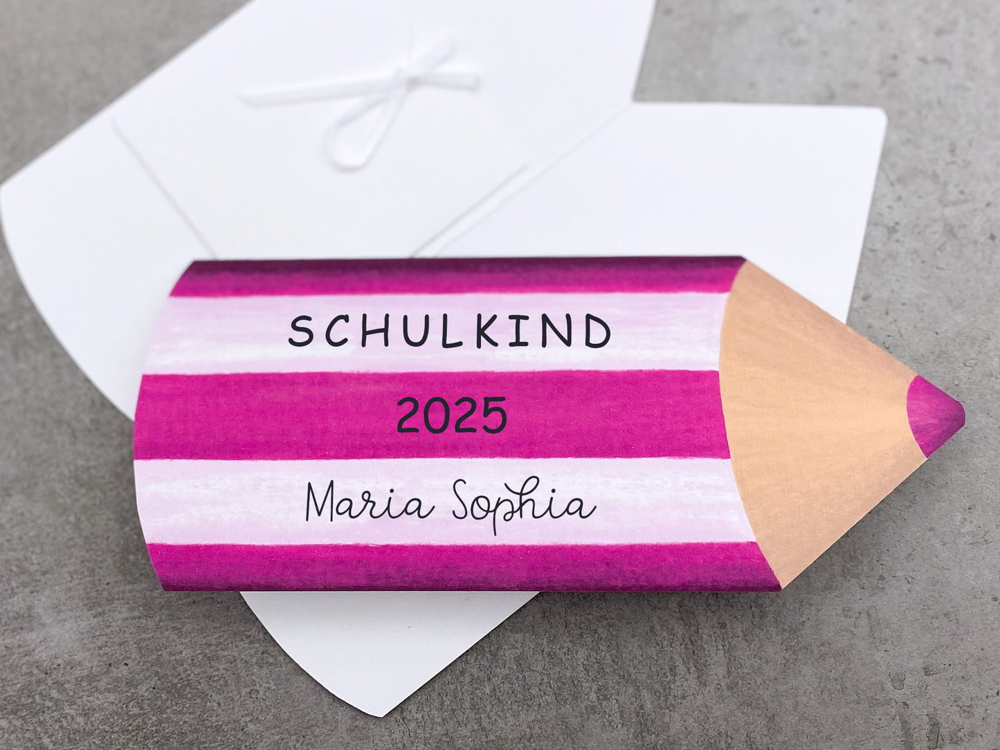 Karte zur Einschulung Stift