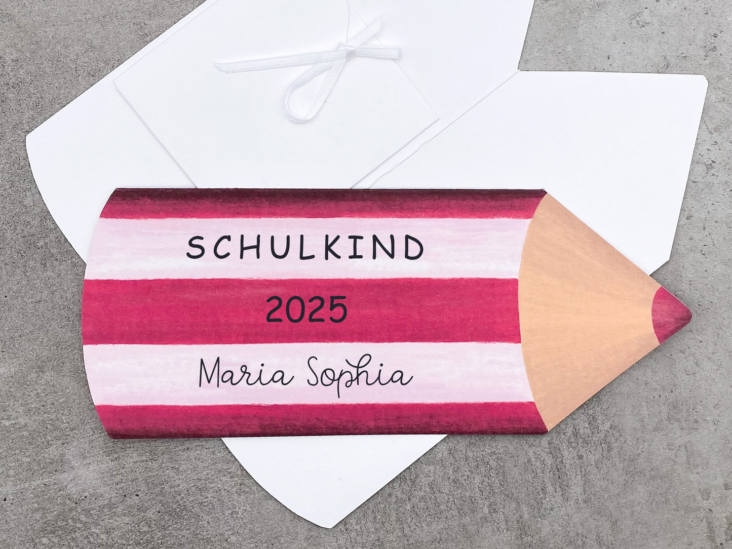 Karte zur Einschulung Stift