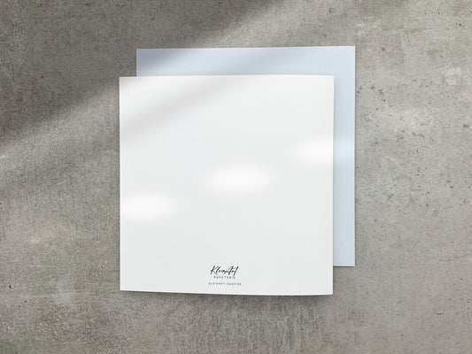 Minimalistische Karte zur Hochzeit - elegant und zeitlos