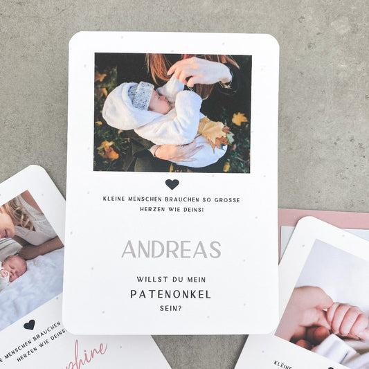 Fotokarte Patentante fragen